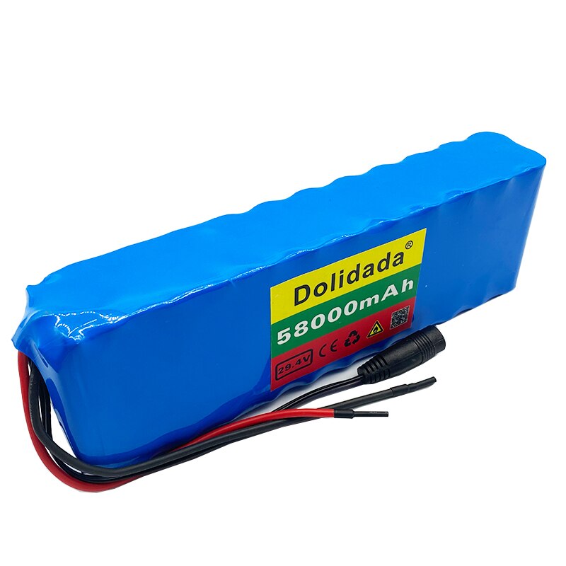 24V 58Ah 7s3p 18650 battery lithium battery 24v 58000mAh electric bicycle moped electric lithium ion Battery pack + Charger