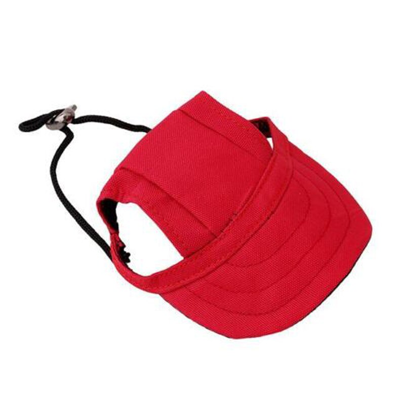 Hondenhoed zomerzonwering puppyhoeden kattenklep met oorgaten huisdierproducten buitenaccessoires zonnehoed: Is rood