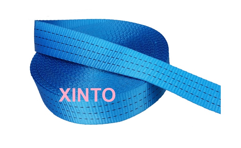 5CM, 3TON---5Ton cargo lashing strap sling package ratchet tie down belt binder sling.