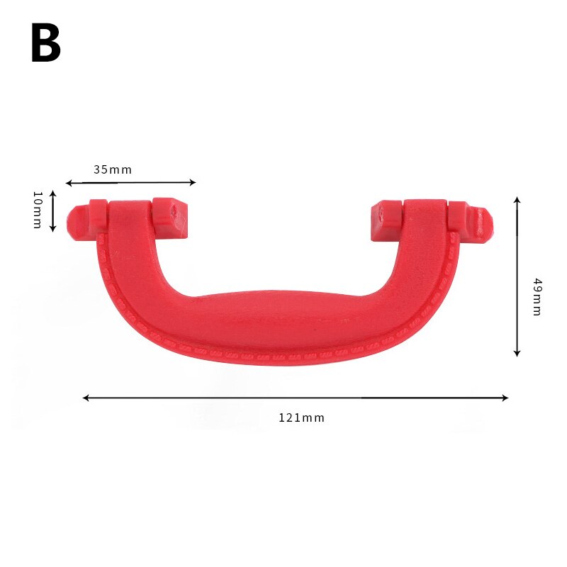 1PC Arch Box Handle Tool Handle Retro Plastic Suitcase Holder Furniture Hardware Antique Leather Case Handle Accessories