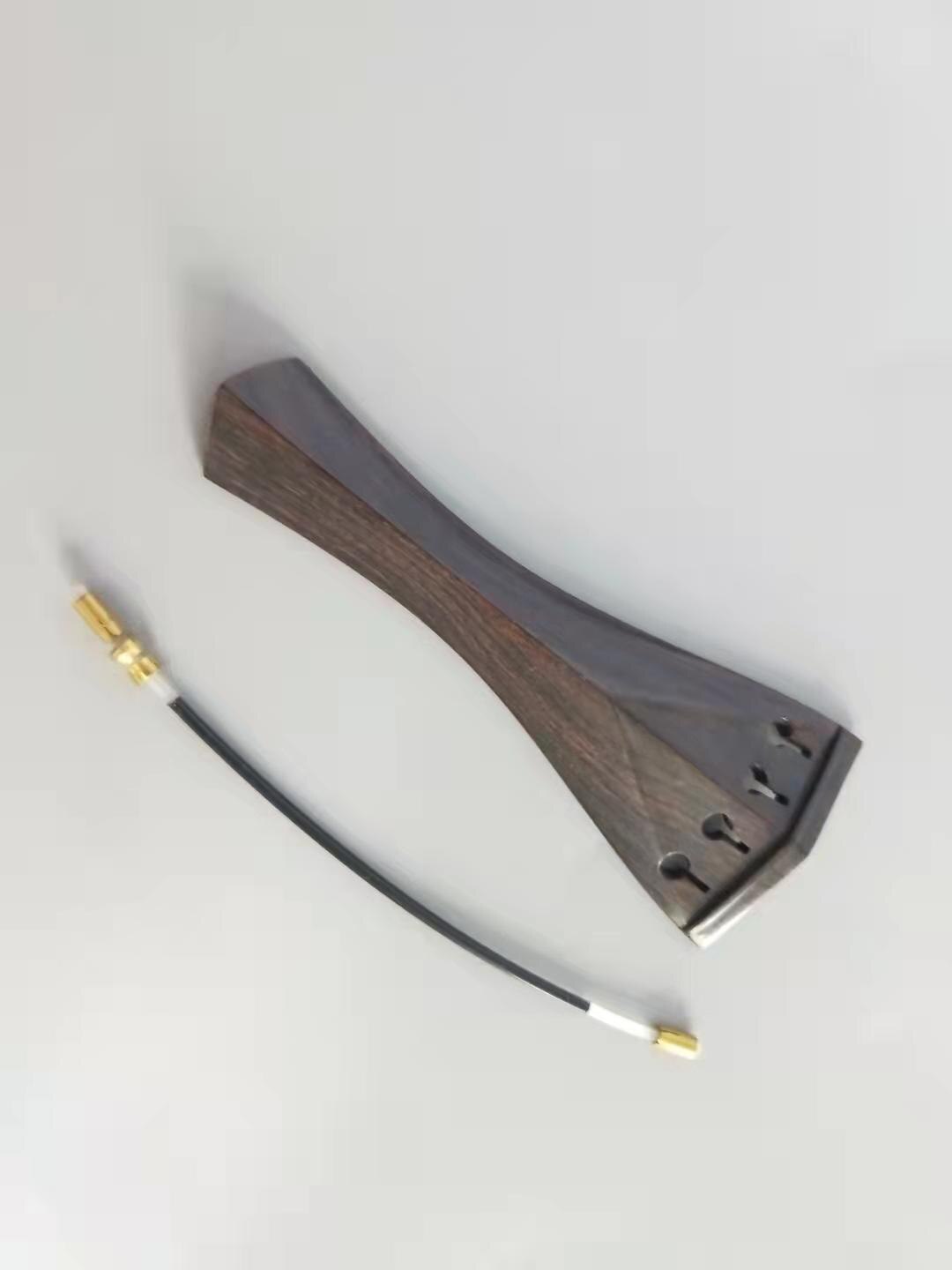 1PC Violine Schwanz Stück 4/4 Mit Nylon Schwanz Darm Geige Teile Saitenhalter: Armee Grün