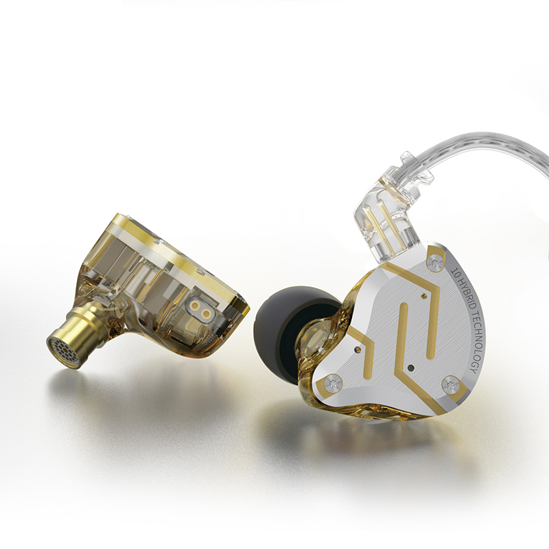 KZ ZS10 Pro 4BA + 1DD Cuffie in metallo ibrido 10 driver HIFI Bass Auricolari In Ear Monitor Sport Auricolari con cancellazione del rumore KZ ZAX ZSX