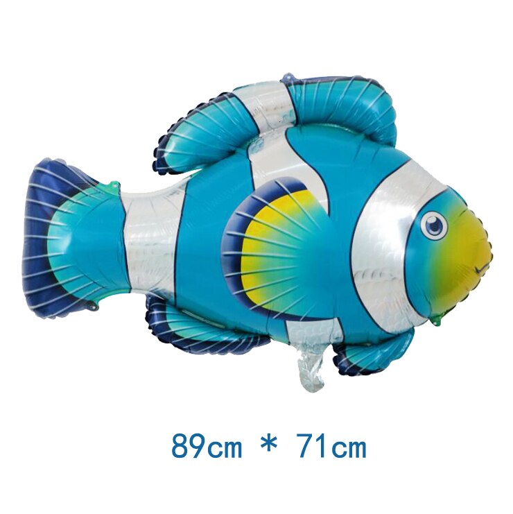 1 set engångsservis för haj tecknade havsdjur papperstallrikar koppar för födelsedag/babydusch dekoration tillbehör för barnfest: Fiska en -1pc