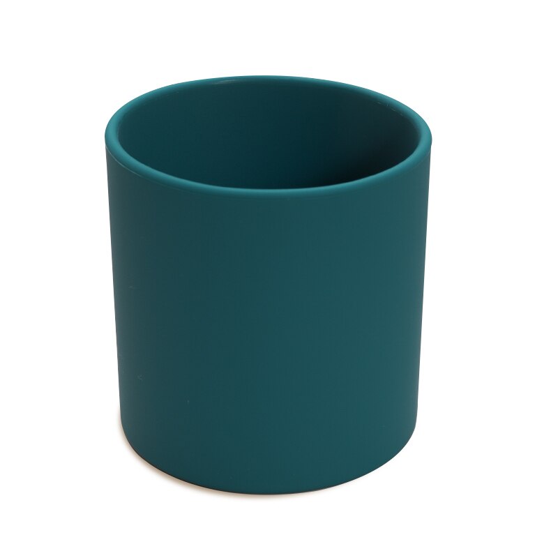 Baby Lernen Zu Trinken Tasse Getränk silikon Tassen Für Kleinkinder &Ampere; freundlicher Dicht Art Wasser Tasse Flasche 220ML.: Ozean Blau