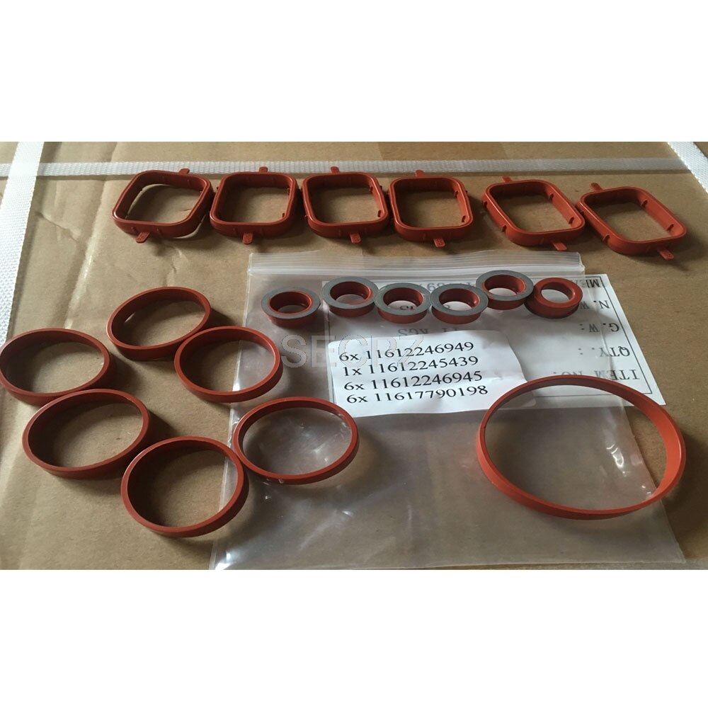 Colector de admisión de anillo. Anillo de junta de la cubierta para BMW M47 M57 E38 E39 E46 E60 E61 E65 E66 E90 E91 E53 E83 11612246949