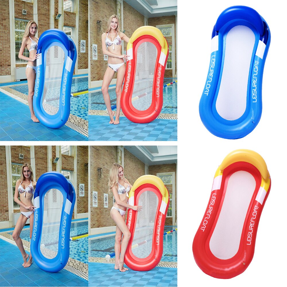 Tragbare Aufblasbare Bett Aufblasbare Floß Spielzeug Spiel PVC 155 75cm Erhalten Komfortable Wasser Spaß Netz Liegen Bett Spielzeug Art Erwachsene