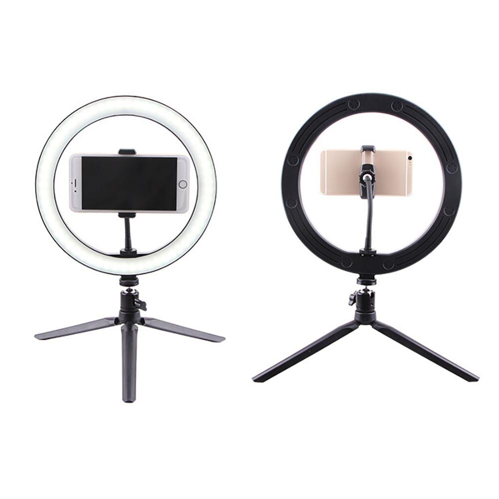 10Inch Dimbare Led Selfie Ring Licht Studio Fotografie Foto Vullen Ring Licht Met Statief Voor Iphone Smartphone Studio Make-Up