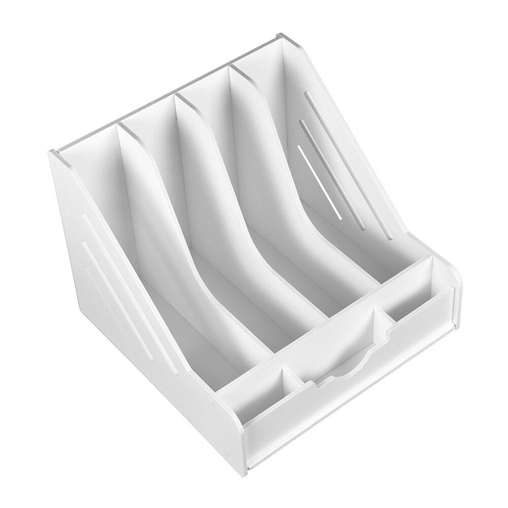 Livre porte revues organisateur de bureau papeterie support de rangement étagère support de bureau classeur stockage artefact multicouche, 12 types: 10