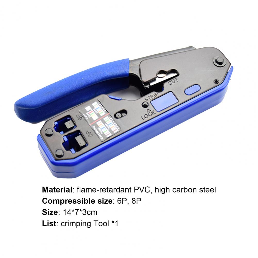 7SQ610 Precieze Internet Draad Crimper 8P/6P Netwerk Crimper Kabel Strippen Decrustation Tang Ethernet Cutter Snijgereedschap