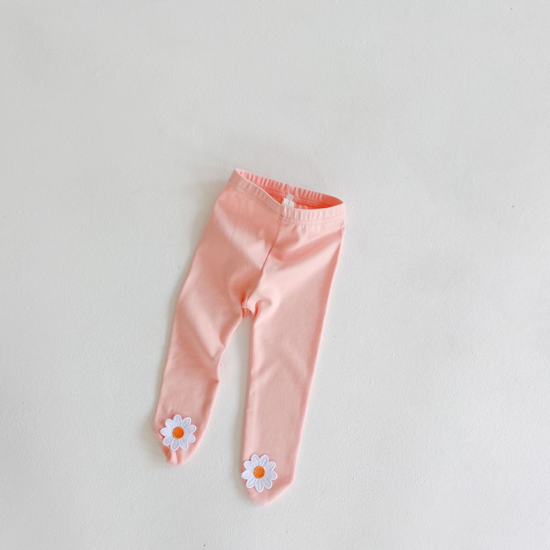 Katoenen Baby Meisje Panty Leuke Daisy Bloem Patch Kids Jongens Panty Kinderen Kousen 0-24M: 95193pink / 12m