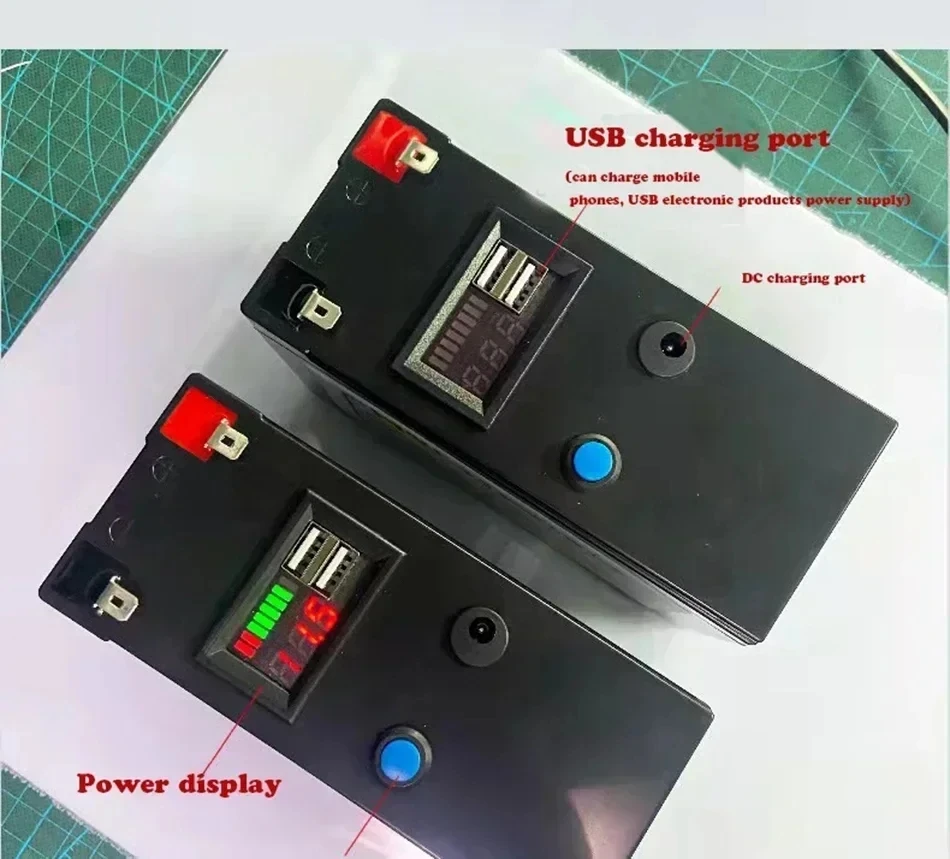 12 V Akku 50 Ah 18650 Lithium-Akku Wiederaufladbarer Akku für Solarenergie-Elektrofahrzeugbatterie + 12,6 V 3 A Ladegerät