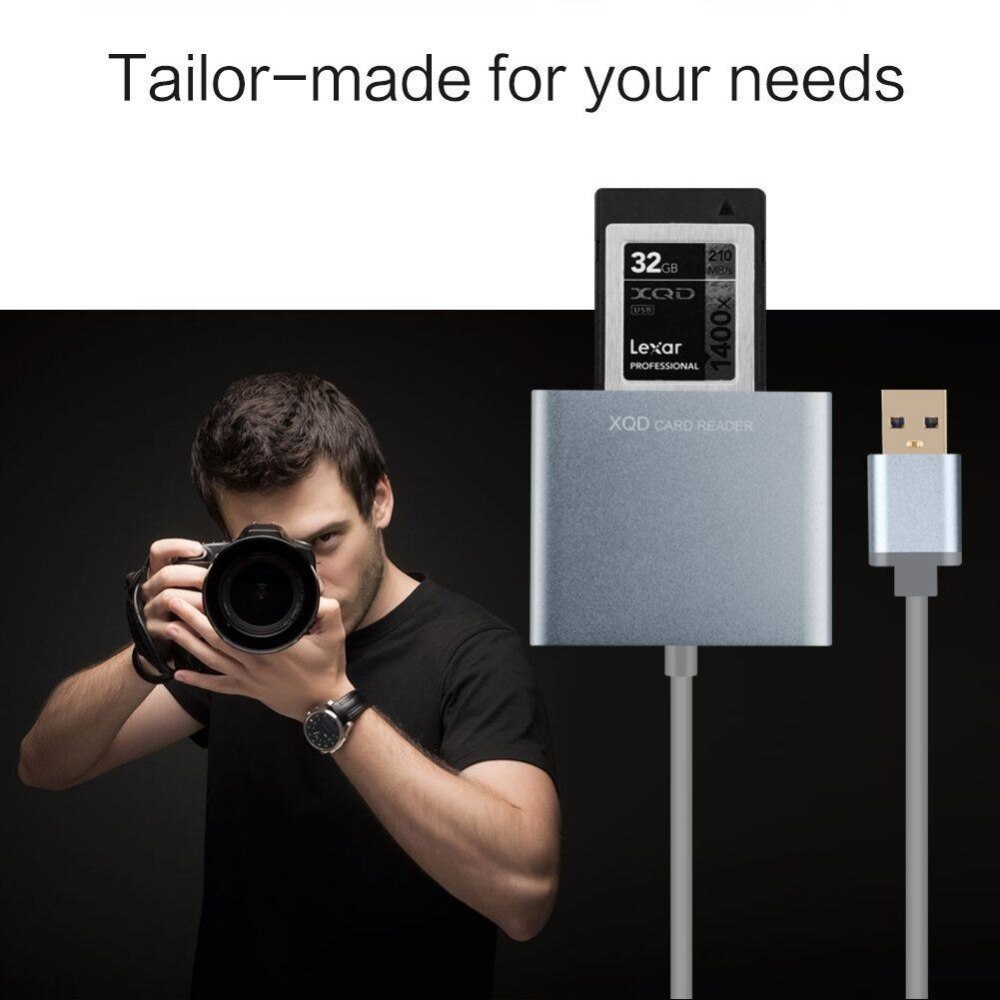 Kvällshastighet 5 gbps usb 3.0 xqd-kortläsare xqd 2.0 usb 3.0 minneskortläsare 500mb/ s för sony för lexar xqd-kort