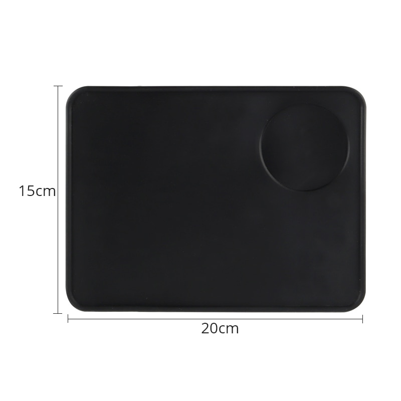 Kaffefordeler, espresso-distribusjonsverktøy/niveller , 3 vinklede skråninger justerbar håndflate-tukle passer til 51/53/58mm portafilter: Silikon kaffematte / 51mm