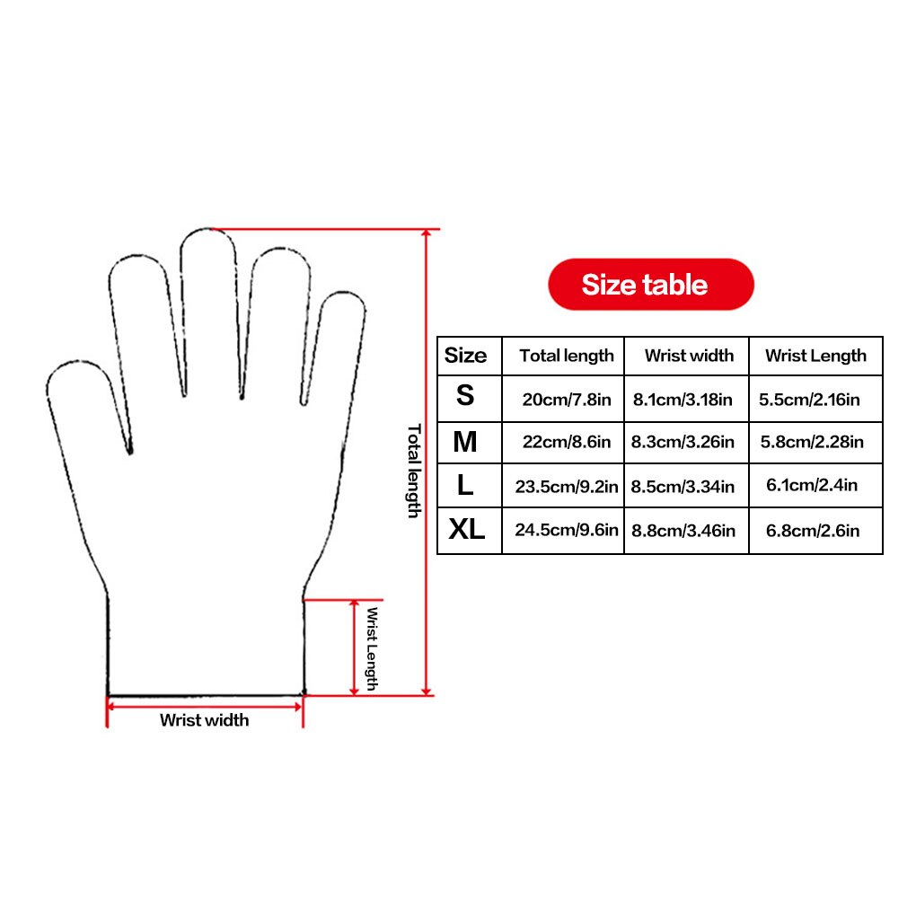 1 Pair Anti-cut Gloves Kitchen Gardening Hand Protective Gloves Butcher Meat Chopping Working Gloves Mittens