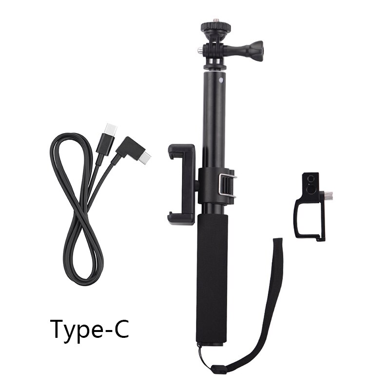 Telefon Montieren Modul Verlängerung Pol Stange Selfie Stock für DJI OSMO Tasche/Tasche 2 Gimbal Kabel für Typ-c IOS Android Zubehör: Pro Typ-C