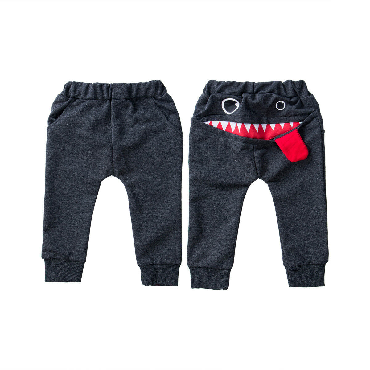 Toddler Kids Baby Boys Big Mouth Monster Print Harem Pants Bottom Trousers Clothes for 0-4Y