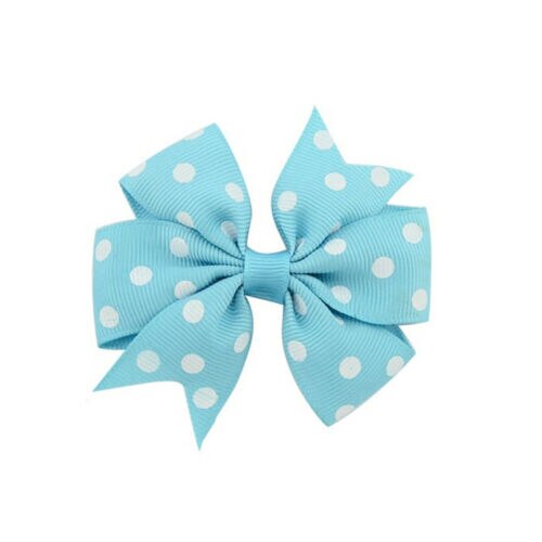 3 zoll Polka Dot Ripsband Haar Bögen Alligator Clip Kinder Mädchen Bowknot Haarnadel Headwear Haar Accessorises OEM & ODM: 7