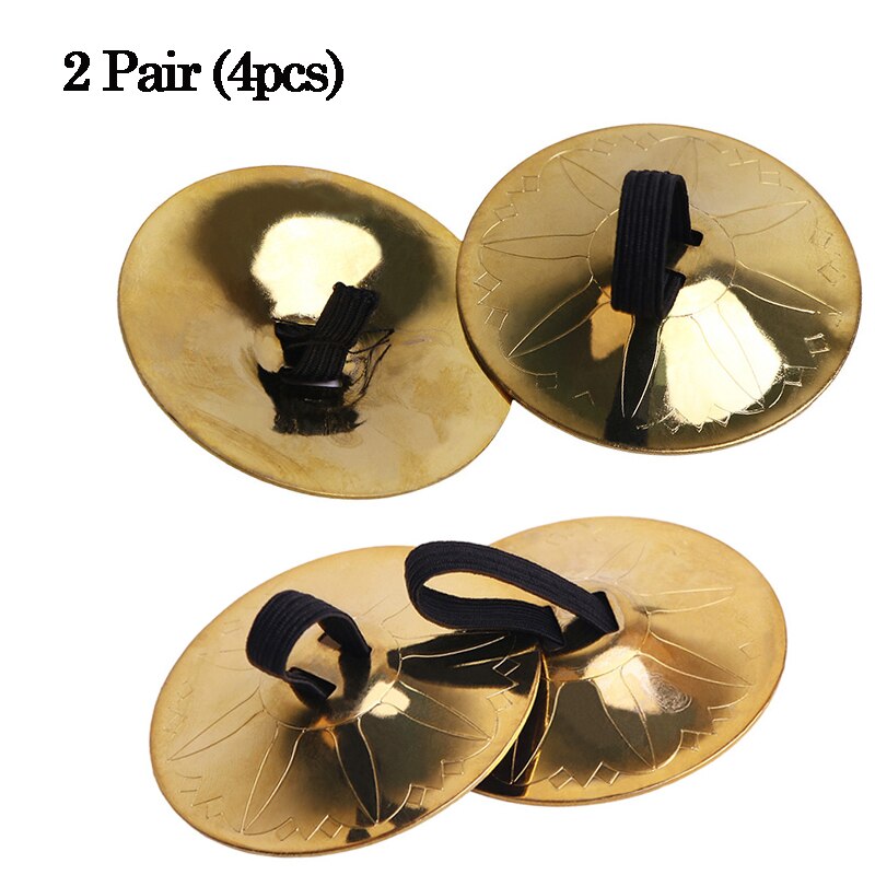 Belly Dance Props 1 Pair (2pcs) Women Belly Dance Accessories Copper Finger Cymbals Belly Dance Zills Egypt Tribal: 2 pair of zills