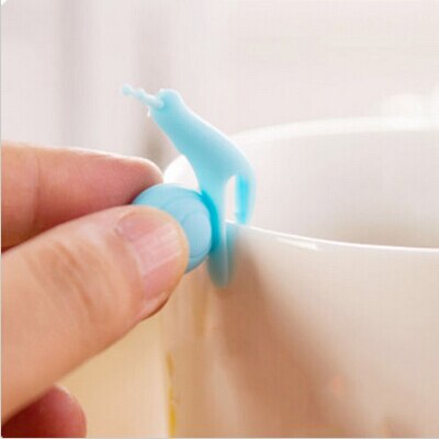 5 PCS/lot Cute Snail Shape Silicone Tea Bag Holder Cup Mug Candy Colors Set Mini Snail Tea Bag Holdes clips