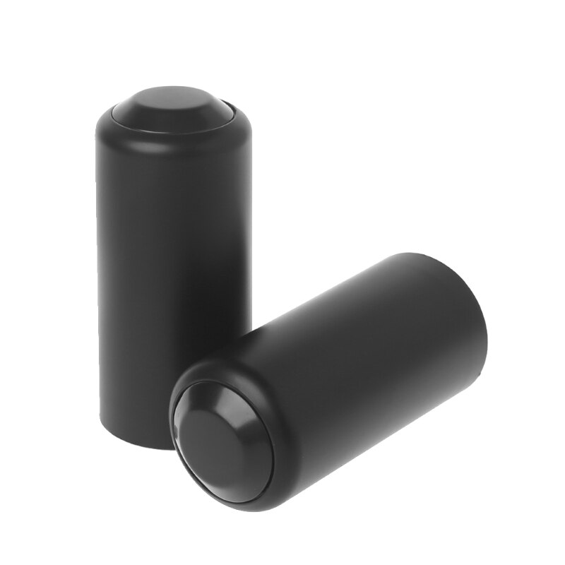 2 Stuks Draadloze Microfoons Handheld Mic Batterij Schroef Op Cap Cover Voor Shure Pgx2 Slx2: Black