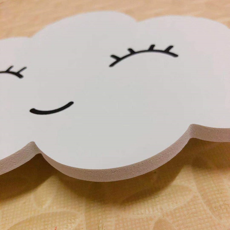 INS Wireless Remote Control Cloud Moon Sun Night Lights for Nursery Baby Room Kids Bedroom Wall Decoration Lamp Idea