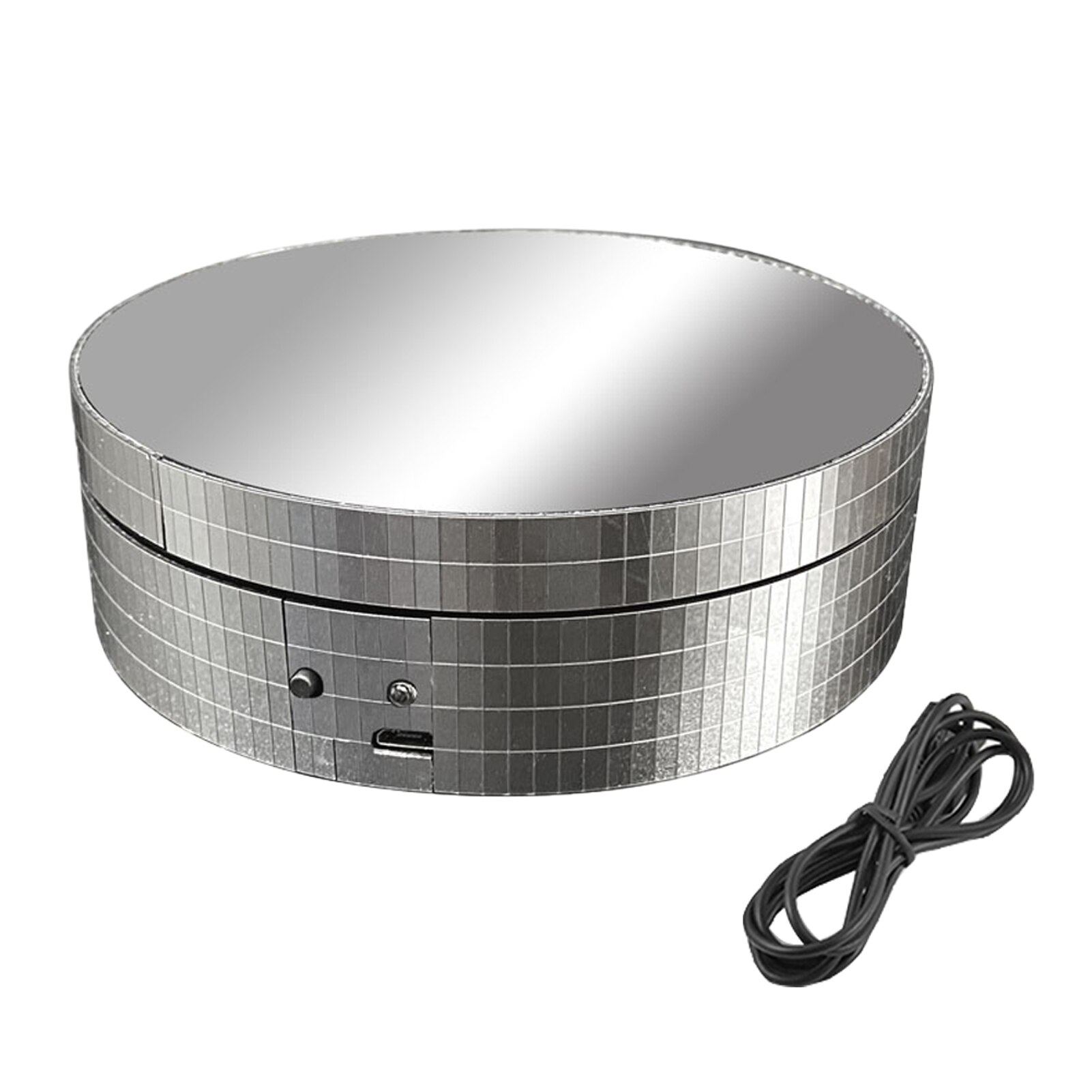 Jewelry Round Platform Motorized Turntable For Photography ABS Automatic 360 Degree Revolving Universal Rotating Display Stand