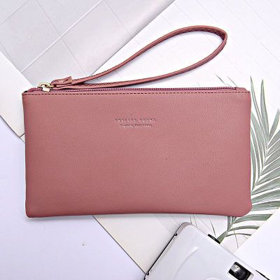 1 Pcs Dames Mini Clutch Bag Pu Leather Wallet Card Case Mobiele Telefoon Tas Clutch Bag Met Rits Pols Coin purse