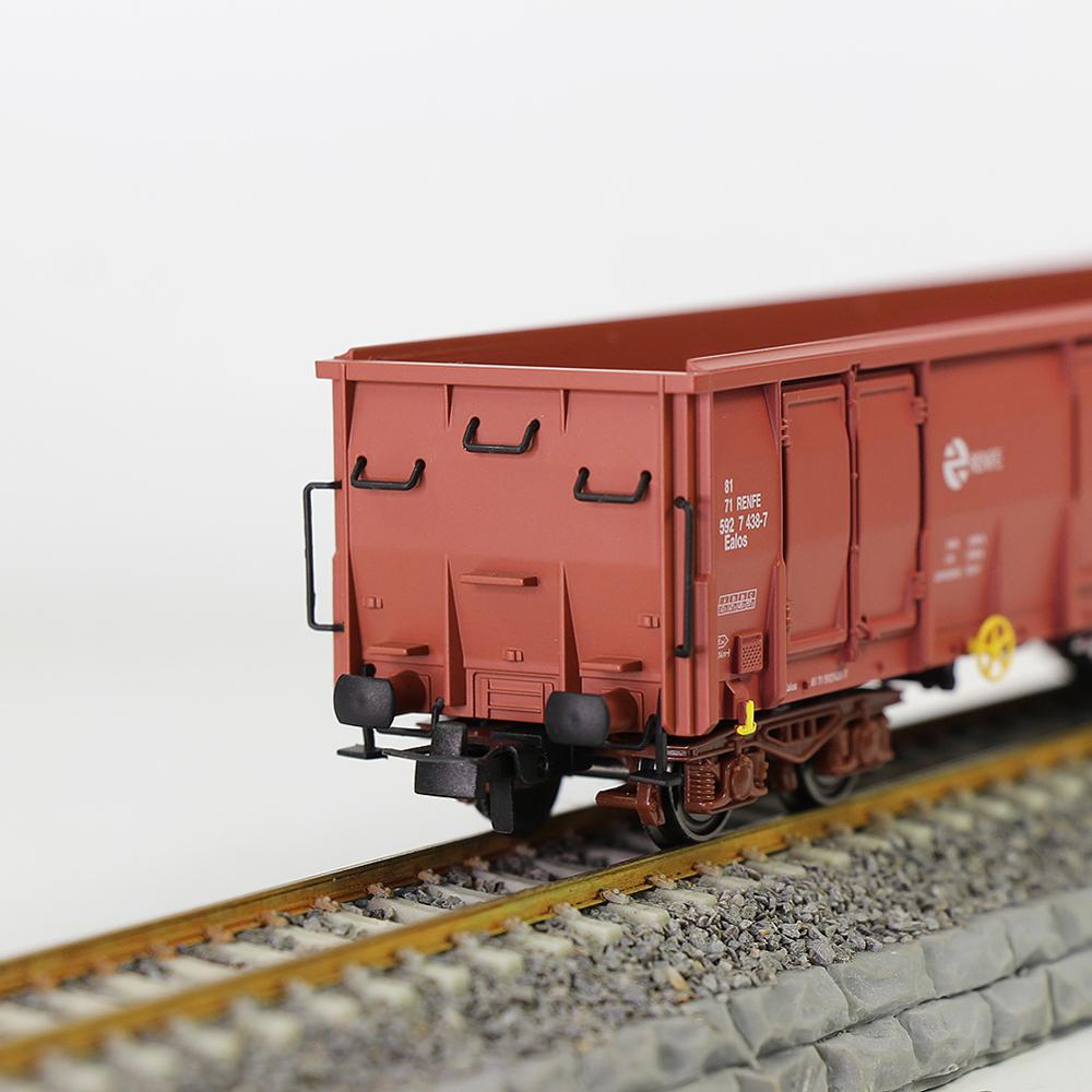 1pc/2 stücke ho Skala Braun RENFE Gedruckt Hohe-seite Gondel Auto Eisenbahn Wagen rollen Lagerbier 1:87 fracht Auto C8742PZ
