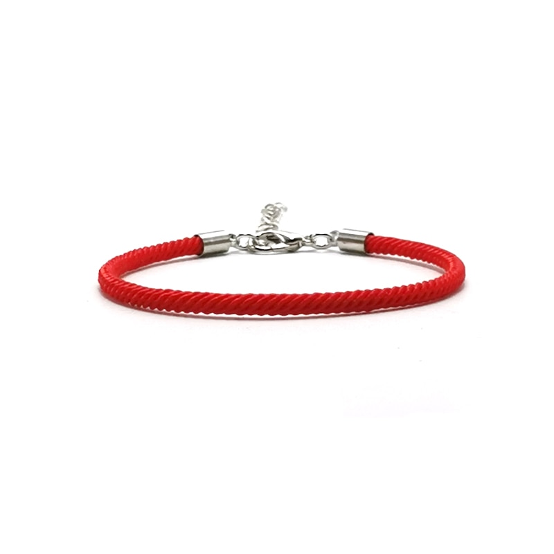 Verstelbare Zwart Rood Touw Armband Vrouwen Mannen Handgemaakte Thead Bedelarmband Vriendschap Sieraden