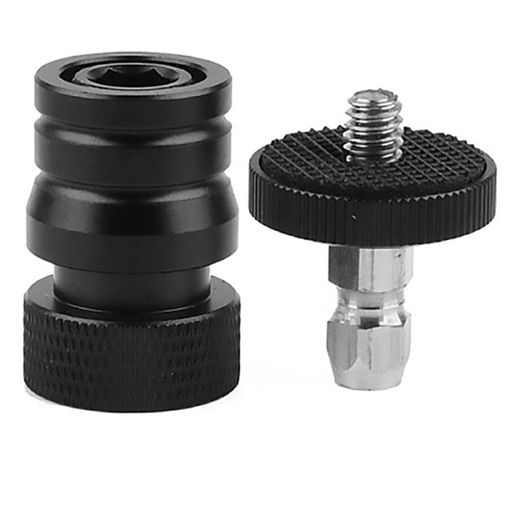 Quick Release 1/4'' Mini Tripod Ball Head Ballhead Detachable Plate for Arm Monitor LED Light for Mount Stand with Detachable