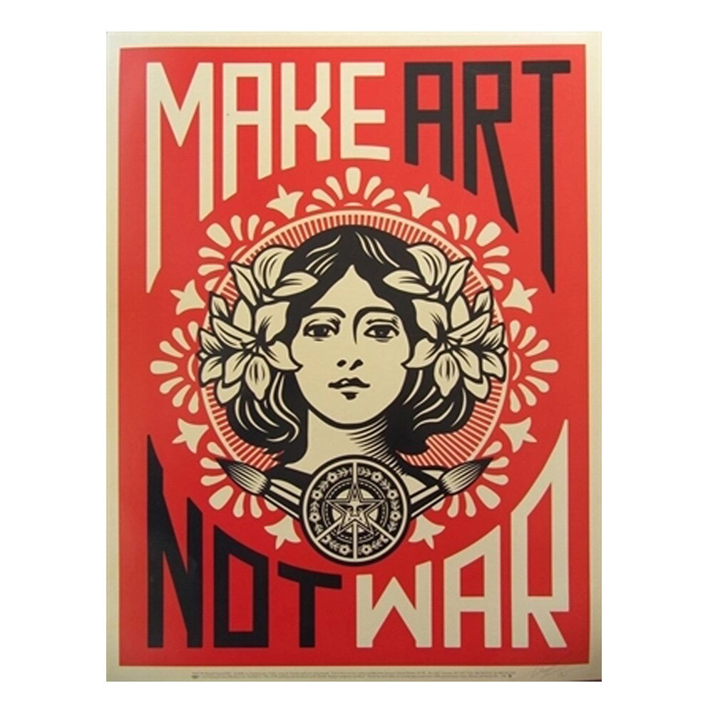 Maken Art Niet War Art Vintage Poster Prints Olieverfschilderij Wall Art Muurschilderingen Foto 'S Voor Woonkamer Decoratie poster # M