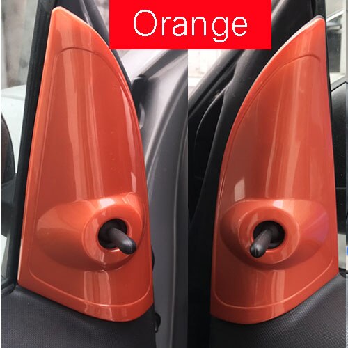 2 Stück Auto B-Säulen Folie - Wabenmuster Aufkleber Wasserdicht Schwarz