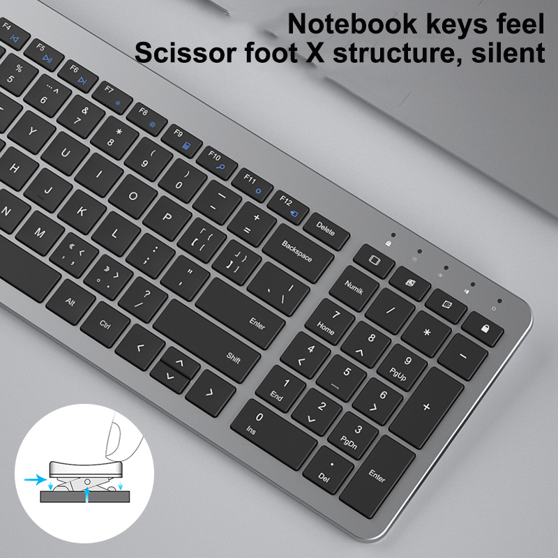 2.4G Wireless Gaming Keyboard Rechargeable Mouse Gamer Magic Keyboard Set For Macbook Xiaomi HP Silent PC Gamer Computer Keypad