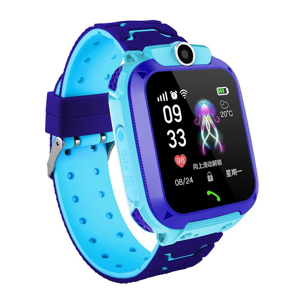 Waterdichte Q12 Smart Horloge Multifunctionele Kinderen Digitale Horloge Baby Horloge Telefoon Voor Ios Voor Android Kids Toy: Blauw / Normal