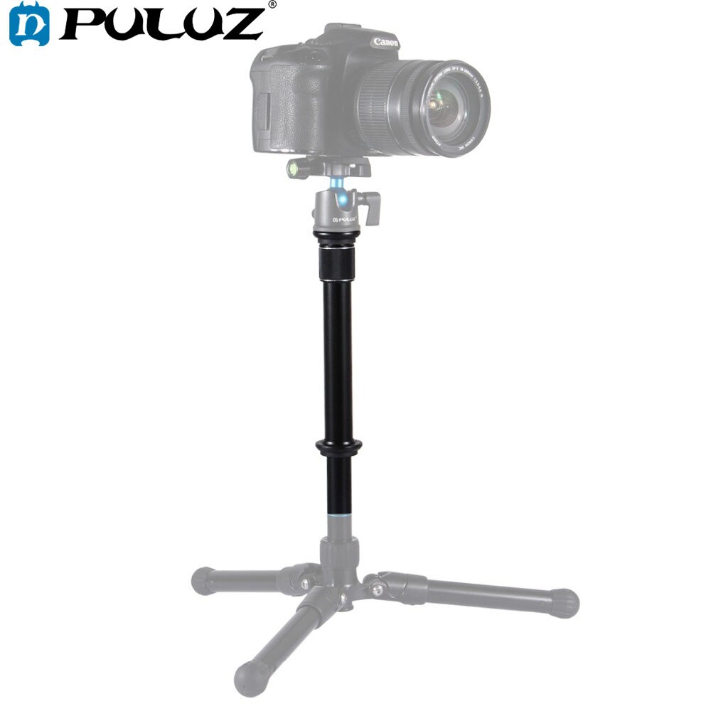 PULUZ Adjustable Metal Handheld 1/4/3/8 inch Screw Tripod Mount Monopod Extension Rod Stick For DSLR &amp; SLR Cameras