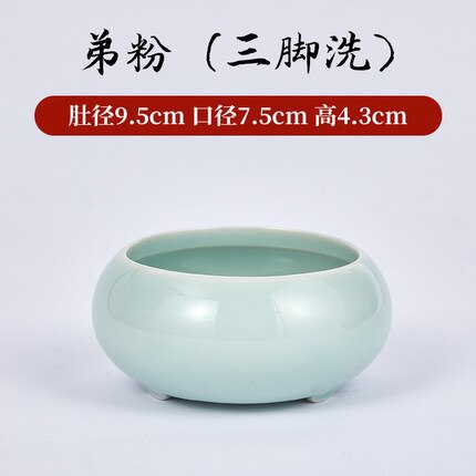 Schrijven Penselenbakje Pot Keramische Wassen Kopje Thee Wassen Kom Schilderen Borstel Wassen Kommen 1Pc: 9.5cm df