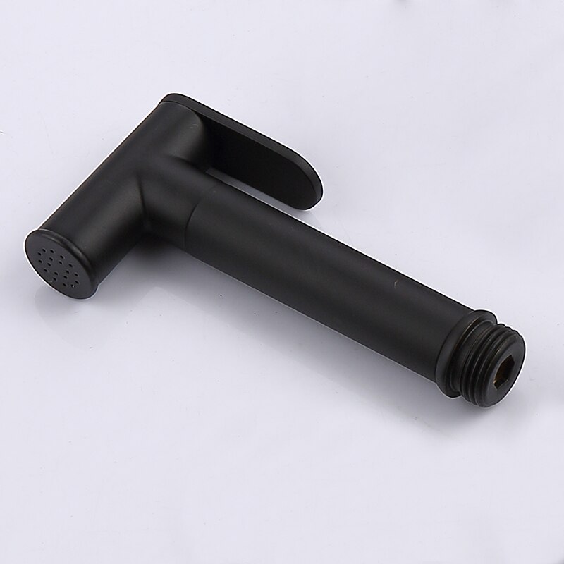 Bidets Kraan Chrom/Zwart/Goud Wc-reiniger Set Douchestraal Bidet Spuit Wc Kranen Wall Mounted Douche Bidets: Black Bidet Only