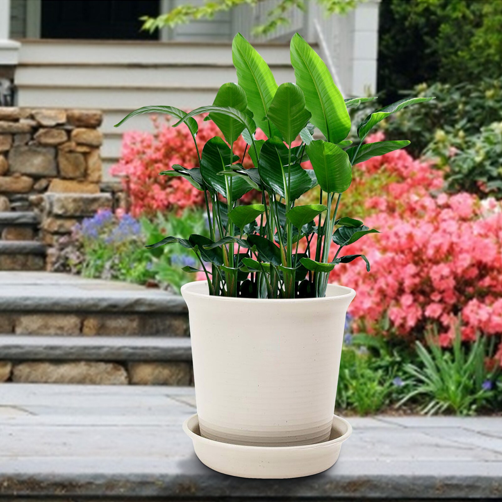 25 # Draagbare Bloempot Balkon Tuin Bloempot Muur Bloem Trog Thuis Pot Plant Houder Huis Tuin Balkon Decoratie