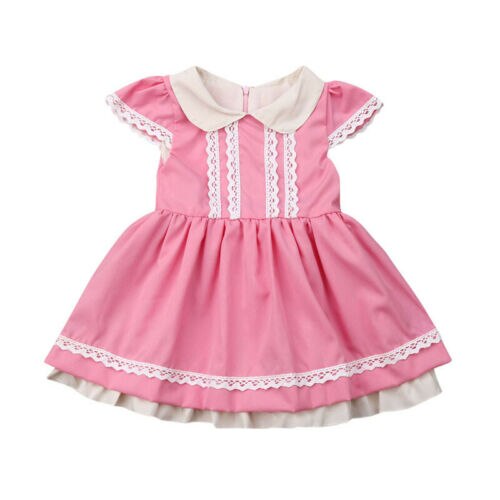Meisje Jurk Baby Jurk Party Katoen Blend Tutu Bloem Meisjes Bruiloft Prom Bruidsmeisje Jurken