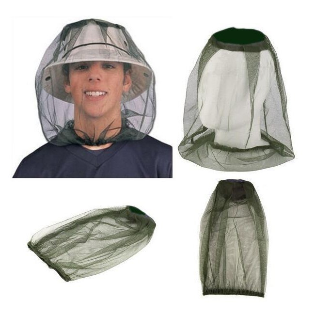 Masque facial de tête d'extérieur, couverture en filet, couverture anti-moustiques, casquette de moustiquaire, couverture de tête respirante en maille, casquettes de pêche