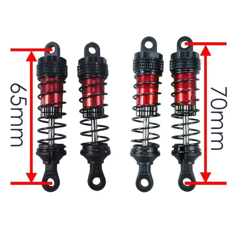 Wltoys 144001 144002 144010 124007 124008 124016 124018 124019 Amortiguador de aceite de Metal, accesorios de piezas de actualización de coche RC