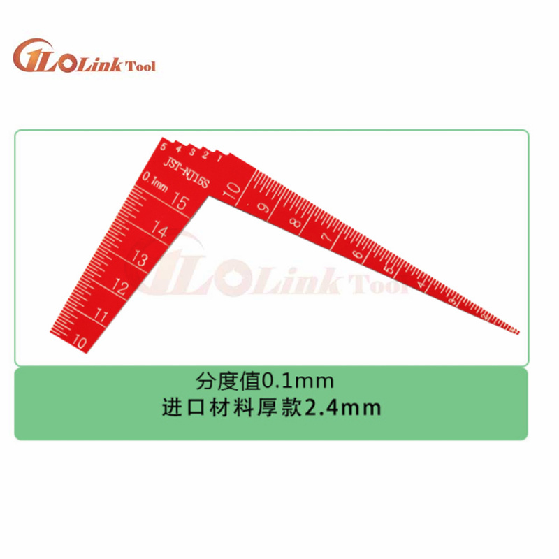 1pcs Japanese K15SG plastic feeler gauge 1-15mm Taper Welding Feeler Gauge Gage Gap Ruler Automobile industry Measuring Tools