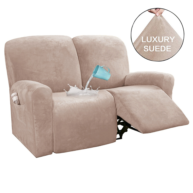Suede Recliner Sofa Cover All-inclusive Massage Deck Lazy Boy Chair Covers Lounge Single Seat Couch Slipcover Armchair Cover: B4