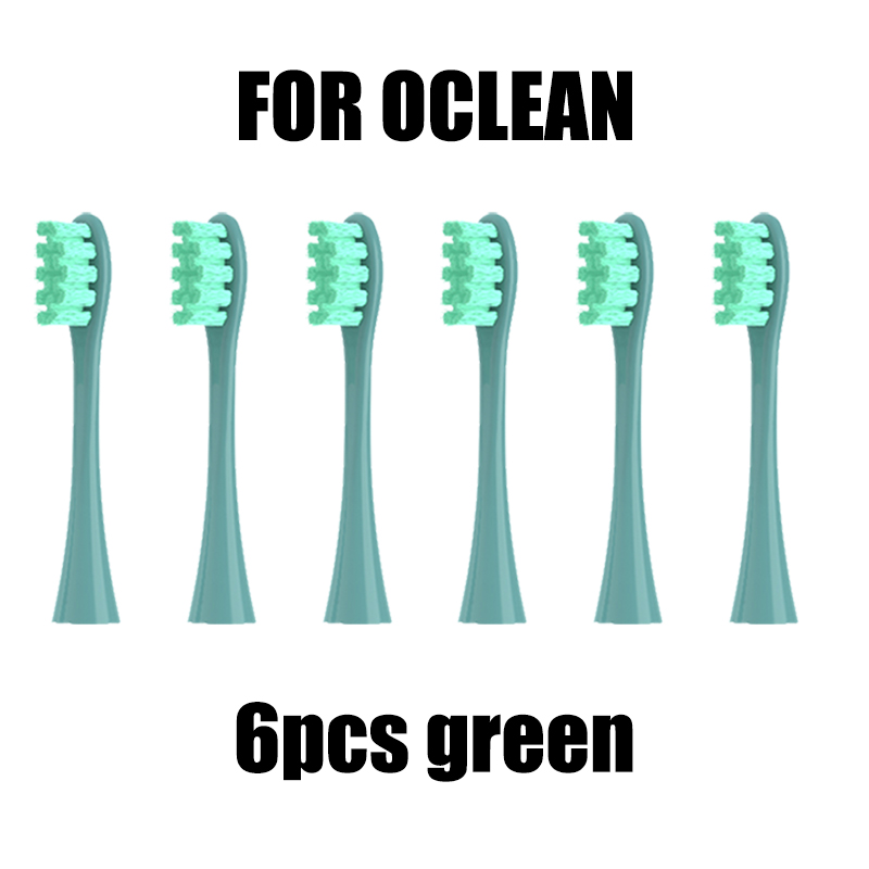 Testine per spazzolini elettrici Oclean da 4/6 pezzi, confezionate sottovuoto universali: Argento