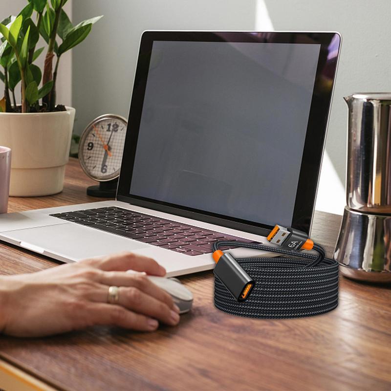 Przedłużacz USB Przedłużacz USB 2.0 Nylonowy, pleciony, długi kabel USB Szybki transfer danych dla myszy Klawiatura Napęd flash Drukarka