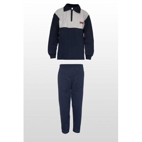 Economic Male 100 Cotton Şardonlu Winter Tracksuit Set