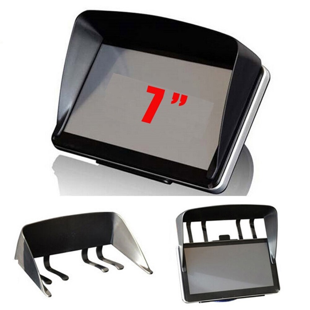 5/ 7 pouces écran pare-soleil visière bouclier voiture GPS couverture bloc casquette aveugle accessoires: Black7 Inch