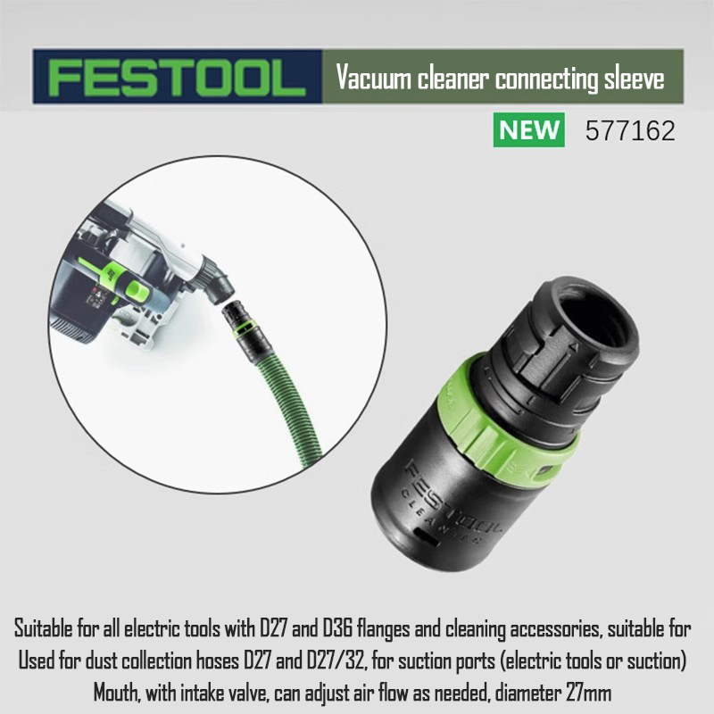 FESTOOL vacuum cleaner original accessories CTL 26/36 E Vacuum bag filter element Hose Coupling Sleeve etc: WHITE