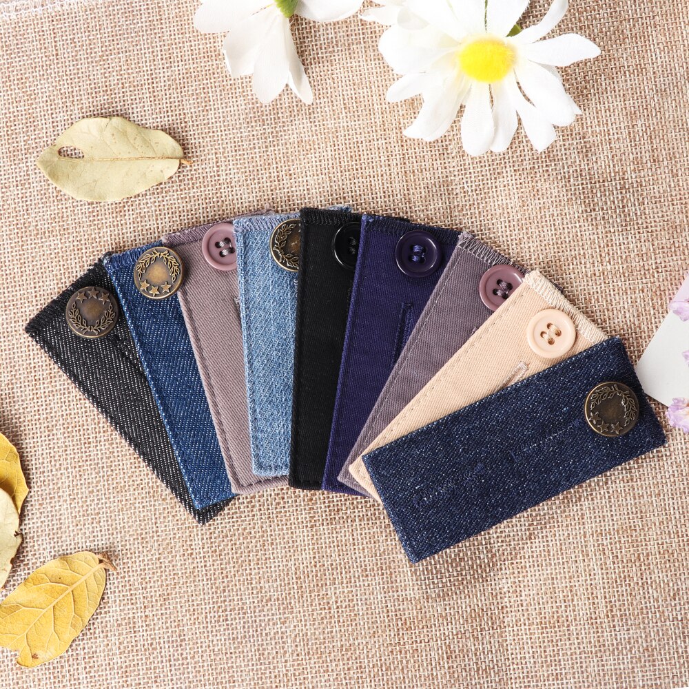 Unisex Waist Band Pant Extender Belt Tight Trousers Jeans Skirts Maternity Button Hooks Washable Gadgets Garment Accessories