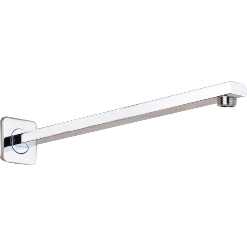 35/41CM Length Chrome Brass Wall Mounted Shower Mounting Brackets Bathroom faucet copper Square Shower pipe Arm